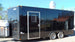 8.5' x 18' Concession Food Trailer Black Event Catering