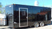 8.5' x 18' Concession Food Trailer Black Event Catering