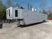 8.5' x 50' White Goose-neck Porch Style Concession Food Trailer