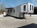 8.5' x 50' White Goose-neck Porch Style Concession Food Trailer With Appliances