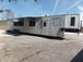 8.5' x 50' White Goose-neck Porch Style Concession Food Trailer