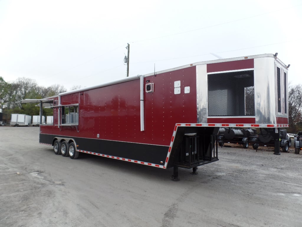 8.5' x 40' Concession Food Gooseneck Trailer