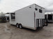 8.5' x 24' White V-Nose Concession Food Trailer