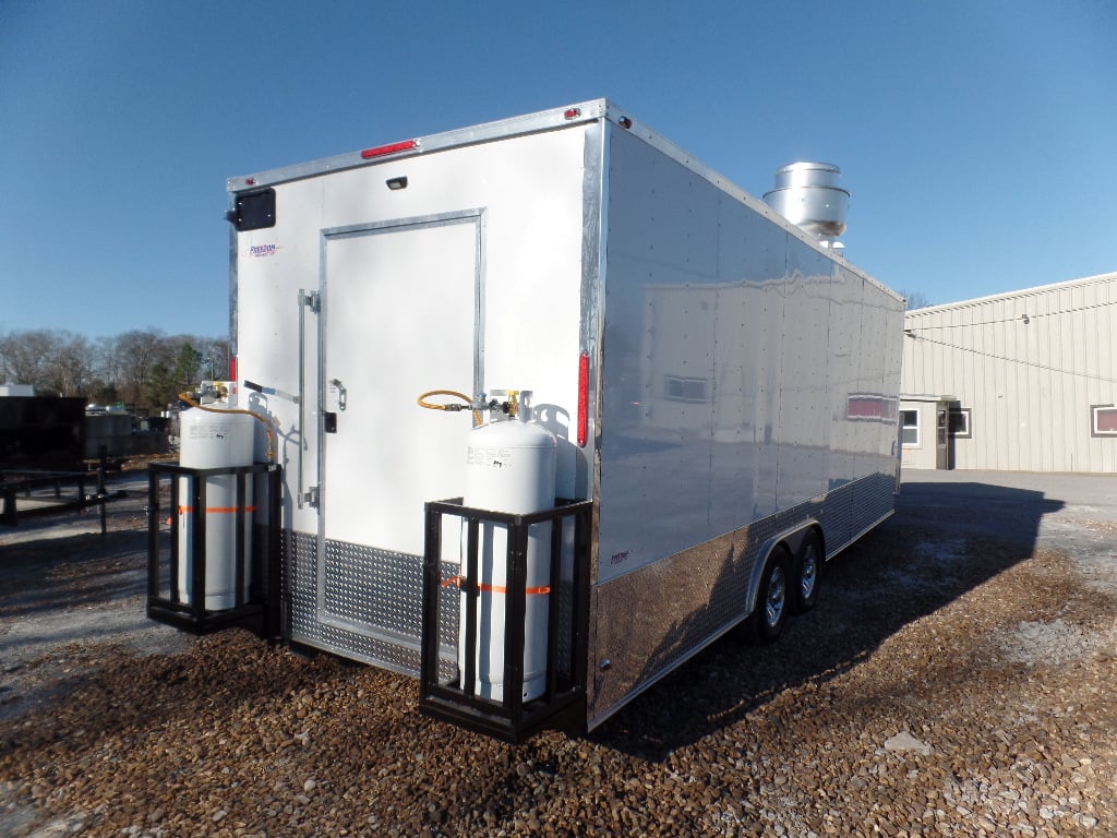 8.5' x 24' White Concession Food Trailer With Appliances