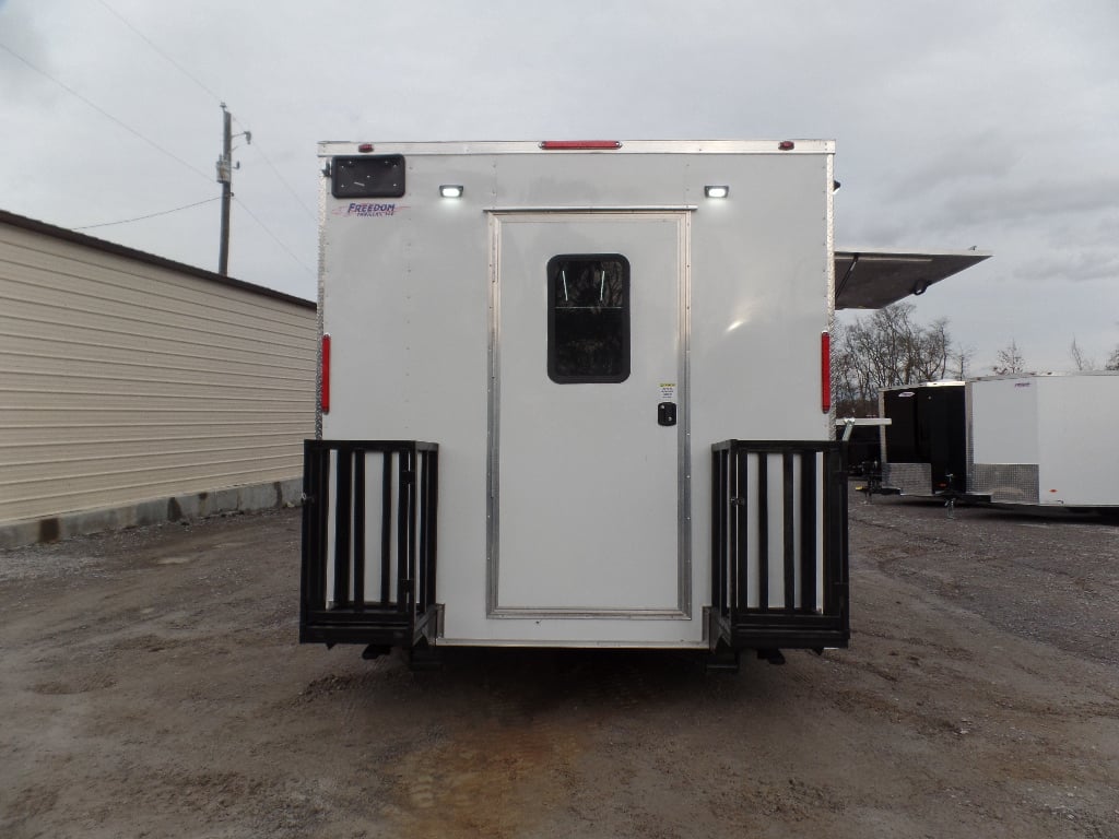 8.5' x 16' White Concession Food Event Trailer