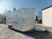 8.5' x 18' White Custom Concession Food Trailer