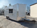 8.5' x 18' White Custom Concession Food Trailer