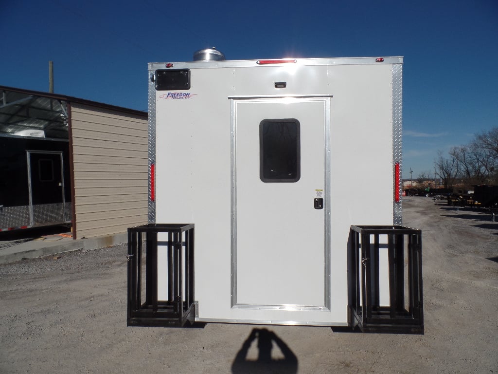 8.5' x 18' White Custom Concession Food Trailer