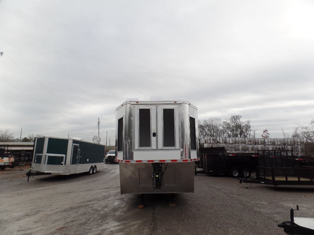 8.5' x 48' Concession Trailer White Food Event Catering