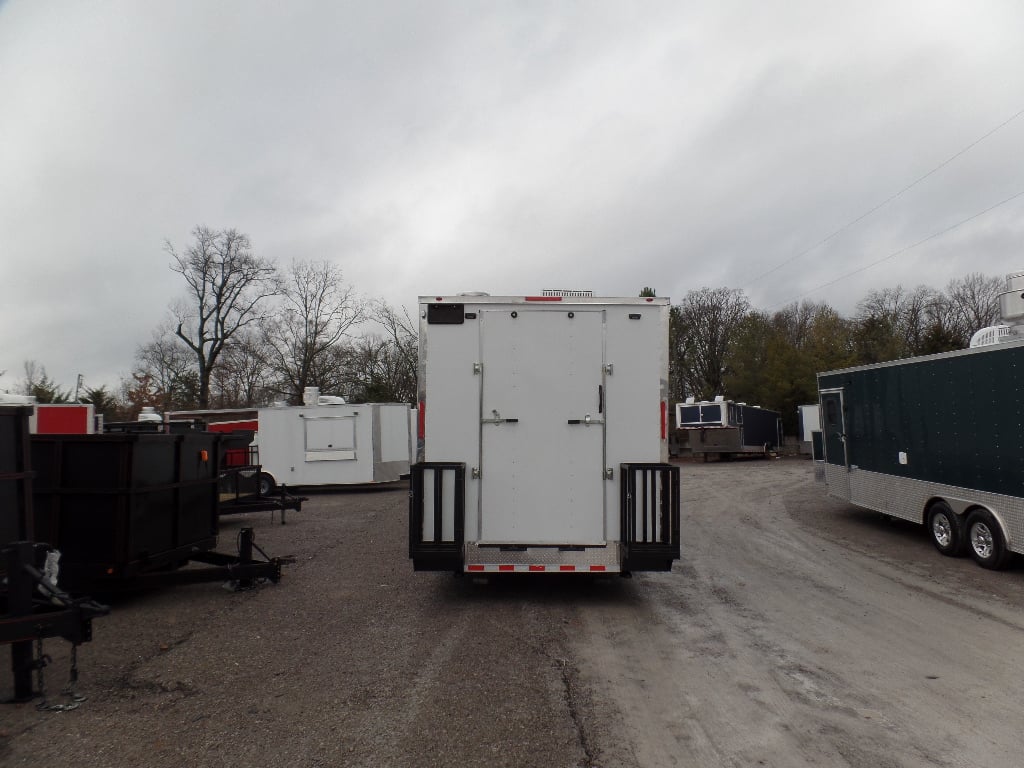 8.5' x 48' Concession Trailer White Food Event Catering