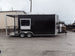 8.5' x 20' Black Porch Style Concession Food Trailer