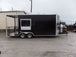 8.5' x 20' Black Porch Style Concession Food Trailer