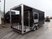 8.5' x 20' Black Porch Style Concession Food Trailer