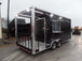 8.5' x 20' Black Porch Style Concession Food Trailer