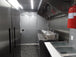 8.5' x 20' Black Porch Style Concession Food Trailer