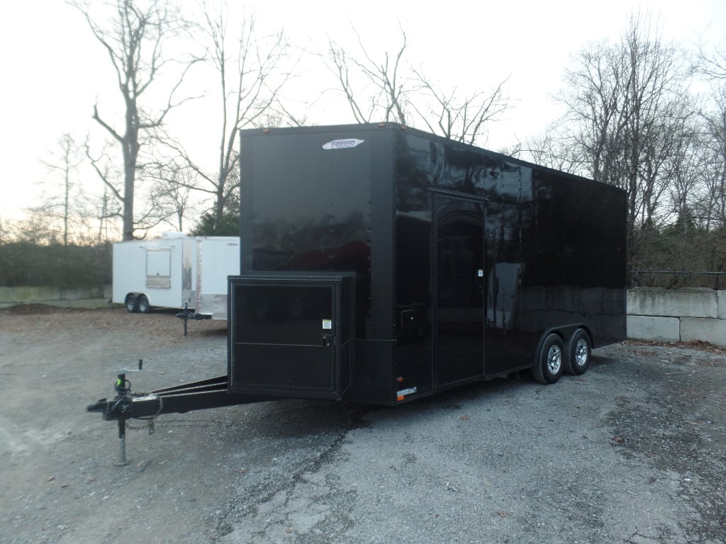 8.5' x 20' Black Concession Food Trailer