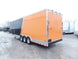 Black/Orange 8.5x36' Goosneck Enclosed Trailer Storage - SLE Equipment - 2