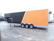 Black/Orange 8.5x36' Goosneck Enclosed Trailer Storage - SLE Equipment - 8