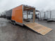 Black/Orange 8.5x36' Goosneck Enclosed Trailer Storage - SLE Equipment - 9