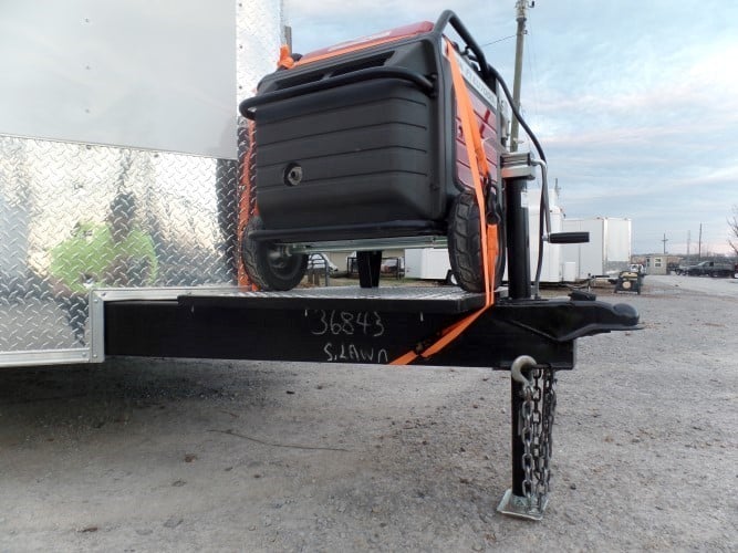 8.5' x 16' White Concession Food Trailer With Appliances