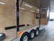 Black/Orange 8.5x36' Goosneck Enclosed Trailer Storage - SLE Equipment - 15
