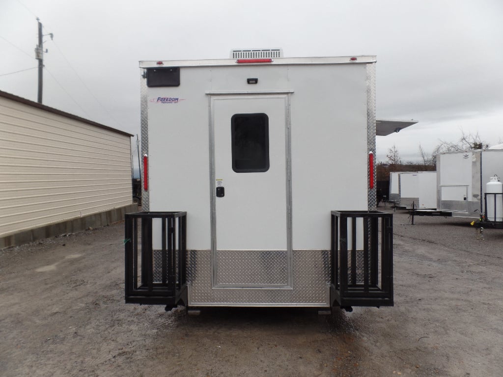 8.5' x 27' White Concession Food Trailer