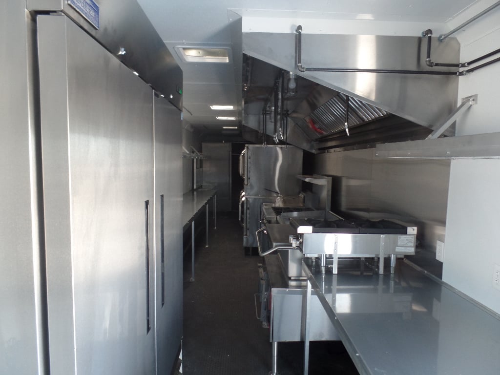 8.5' x 48' Concession Trailer Gooseneck With Appliances