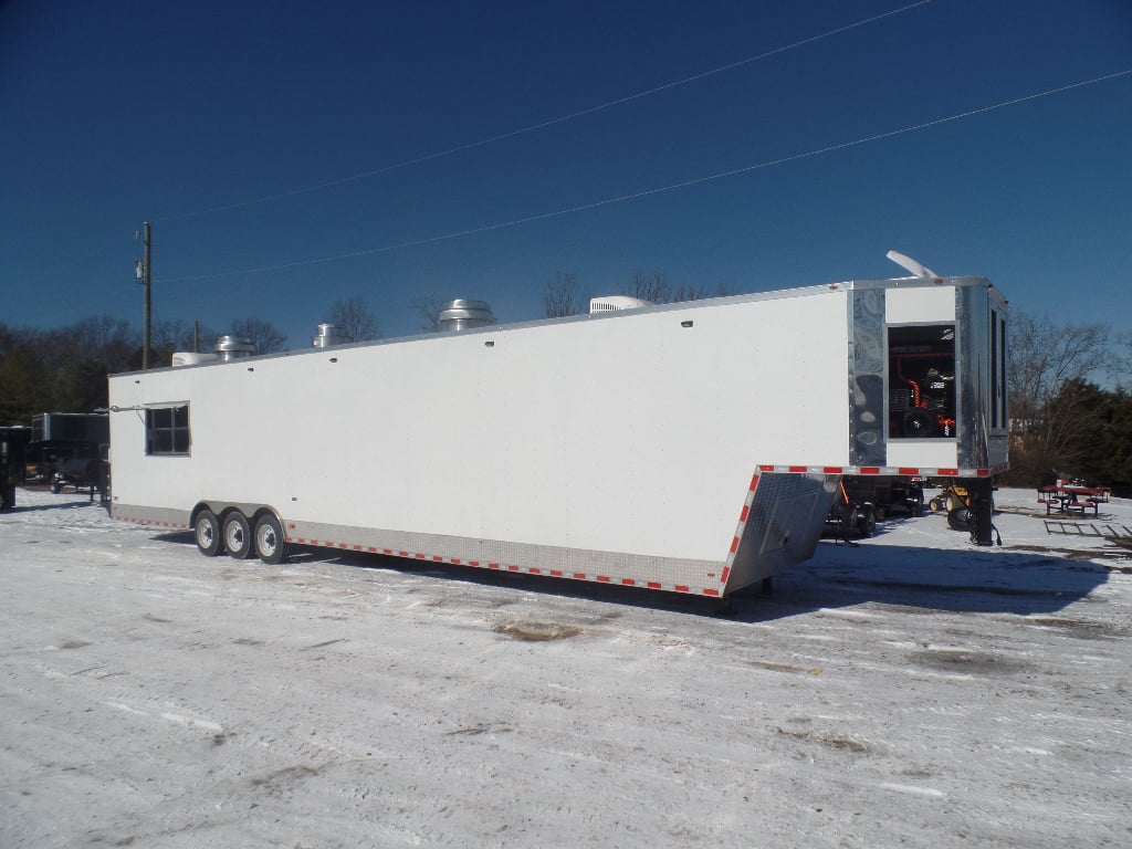 8.5' x 48' Concession Trailer Gooseneck With Appliances