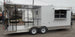 8.5' x 22' Concession Trailer White BBQ Vending