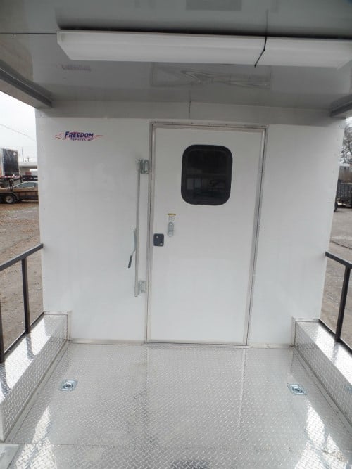 8.5' x 22' Concession Trailer White BBQ Vending