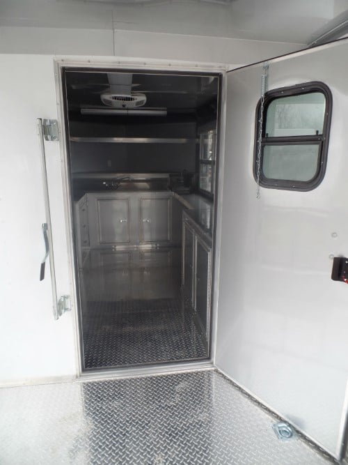 8.5' x 22' Concession Trailer White BBQ Vending