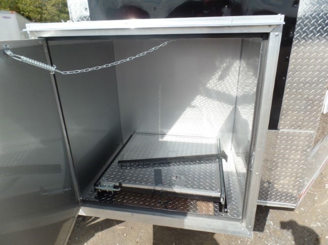 8.5' x 28' Concession Food Trailer Black Event Catering