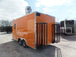 8.5' x 16' Orange Food Vending Concession Trailer