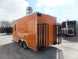 8.5' x 16' Orange Food Vending Concession Trailer