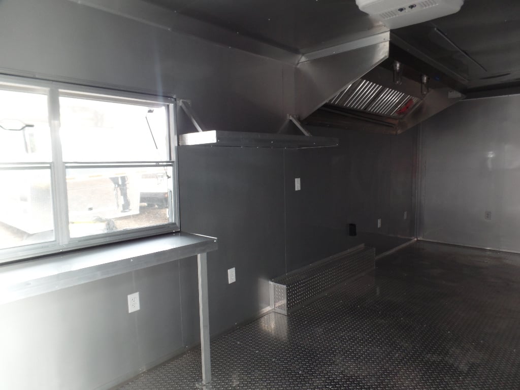 Concession Trailer 8.5' x 24' Black Catering Event Food