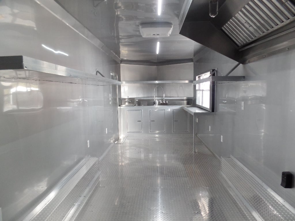 Concession Trailer 8.5' x 24' Black Catering Event Food