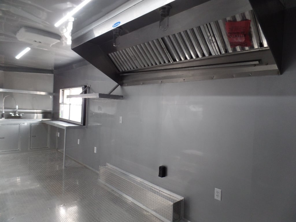 Concession Trailer 8.5' x 24' Black Catering Event Food