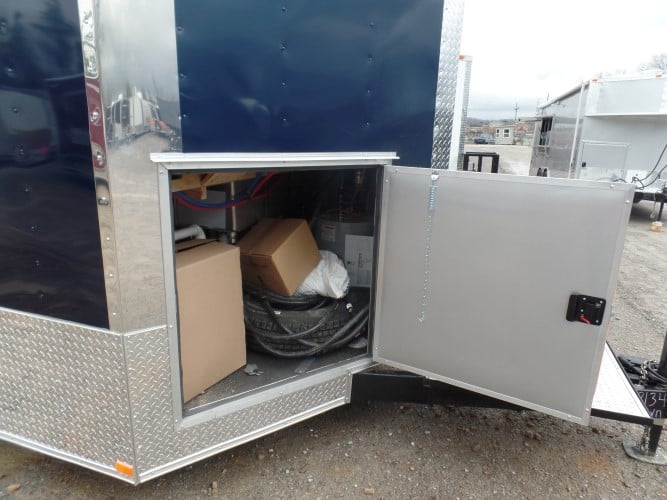 8.5' x 22' Concession Trailer Indigo Blue Food Event Catering