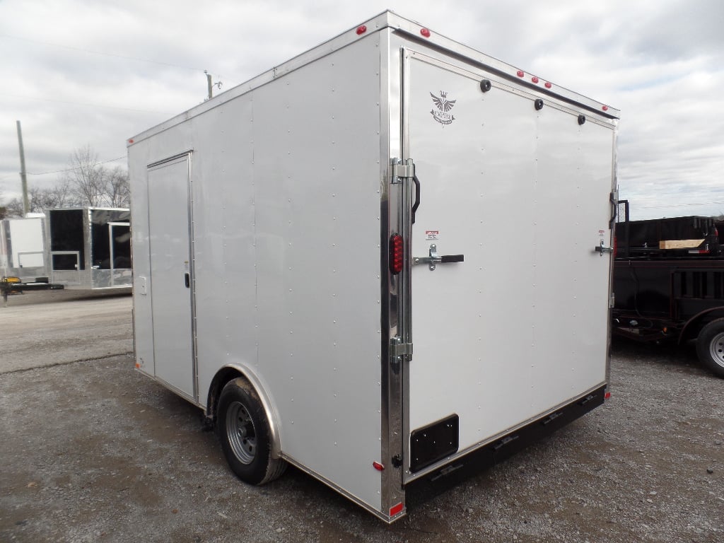 8.5' x 12' Concession Trailer White Event Catering Food