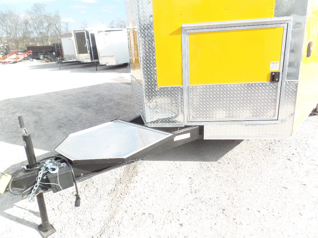 8.5' x 16' Yellow Event Concession Food Trailer