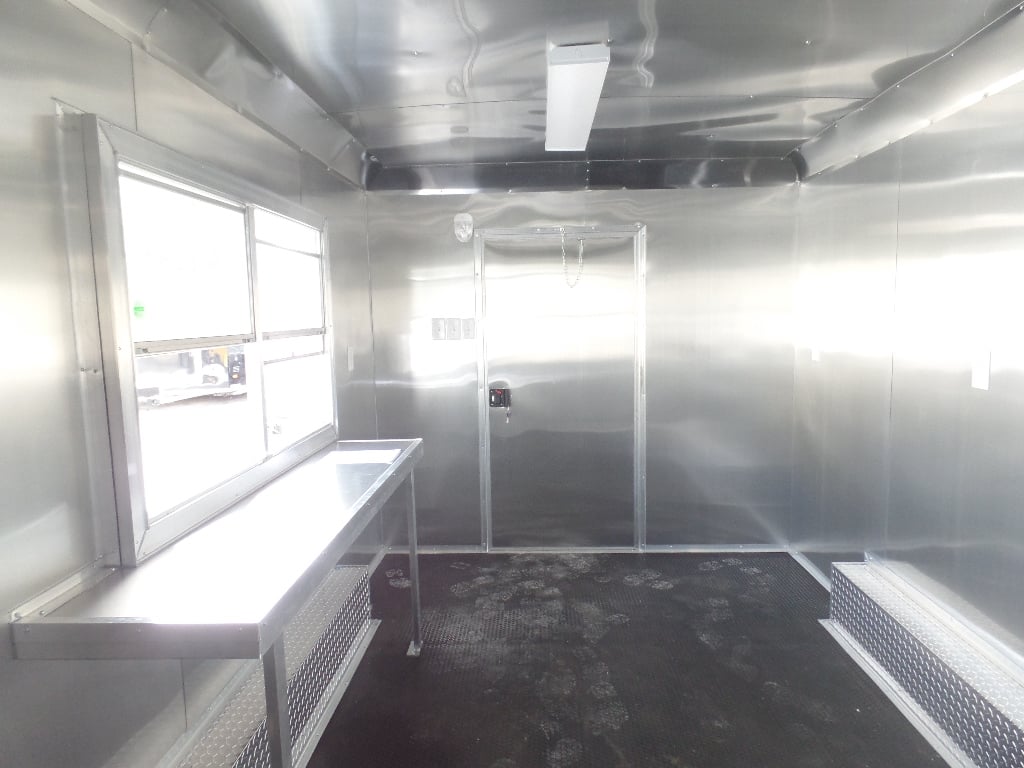 8.5' x 16' Yellow Event Concession Food Trailer