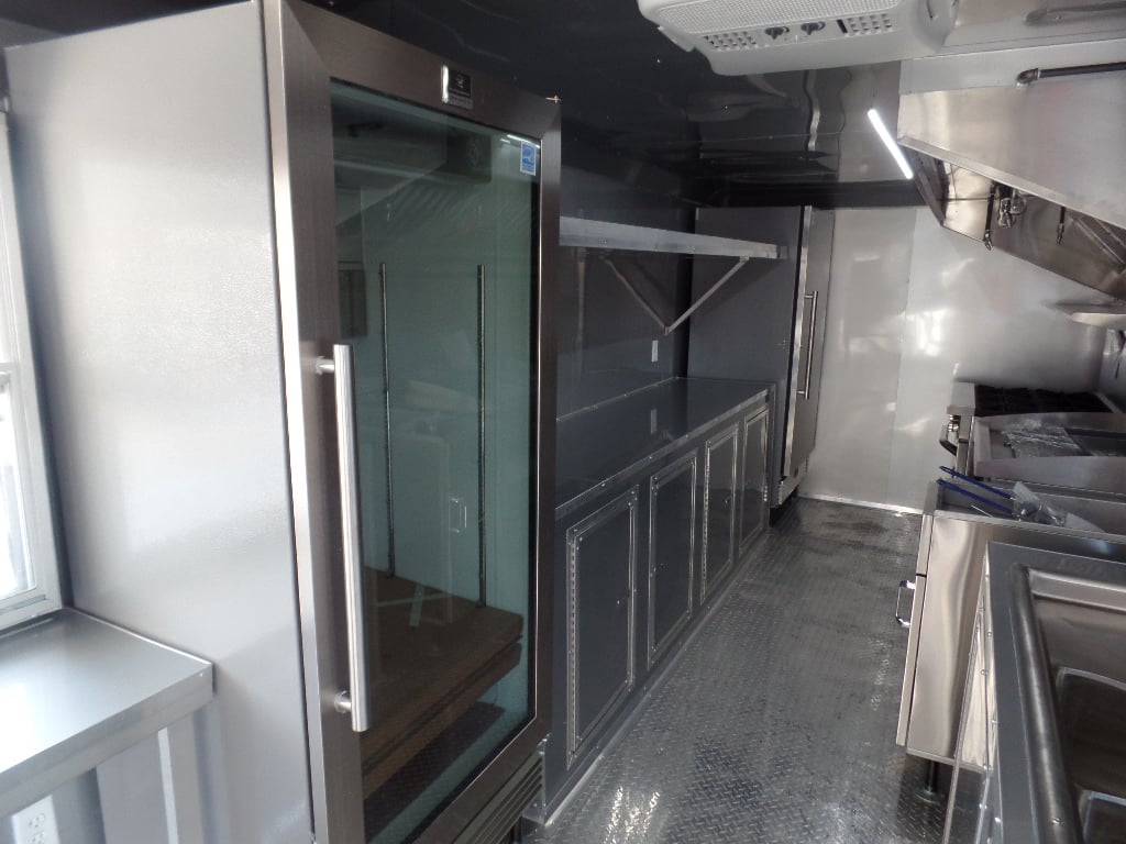 8.5' x 24' Concession Food Trailer Emerald Green With Appliances