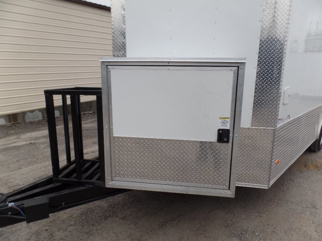 8.5' x 18' White Concession Food Event Trailer