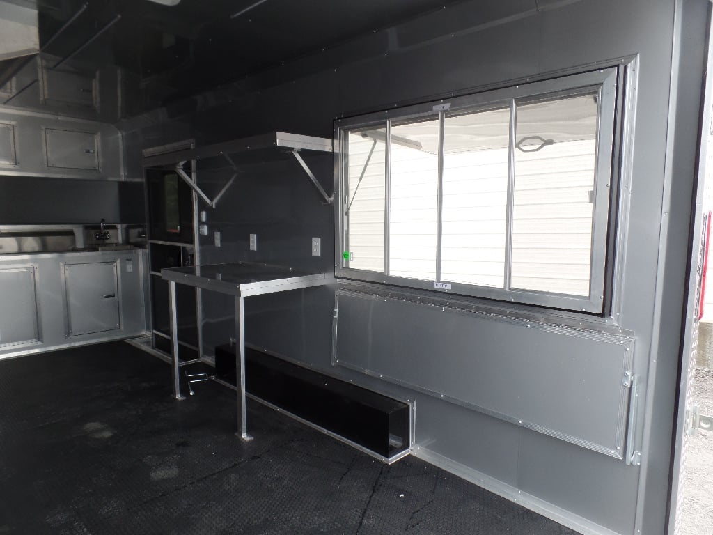 8.5' x 18' White Concession Food Event Trailer