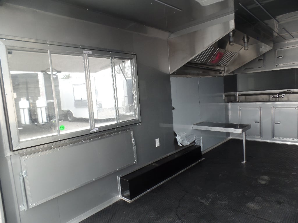 8.5' x 18' White Concession Food Event Trailer