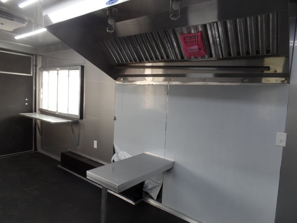 8.5' x 18' White Concession Food Event Trailer