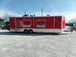 8.5' x 30' Victory Red Concession Food Trailer with Restroom