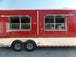 8.5' x 30' Victory Red Concession Food Trailer with Restroom