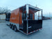 8.5' x 24' Concession Food Trailer Orange / Black Event Catering