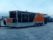 8.5' x 24' Concession Food Trailer Orange / Black Event Catering